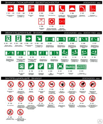 Фото №0 Знаки пожарной безопасности