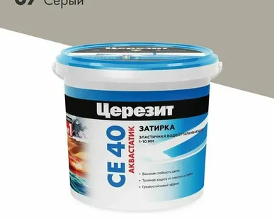 фото Затирка CE40 Ceresit серая 1кг №07