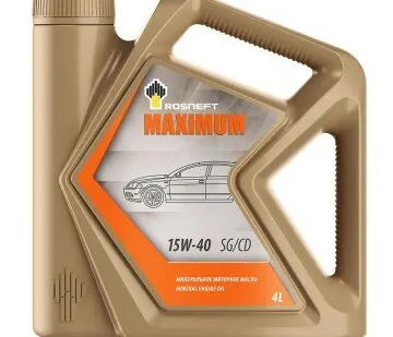 фото Масло моторное мин. Rosneft Maximum 15W40 (e4L)