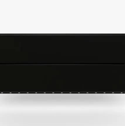 Фото №0 Сайдинг Металлический сайдинг «Евробрус» Premium, 0.5 мм RAL 9005, Черный янтарь