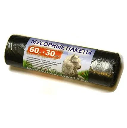 Фото №0 Мешки д/мусора 60л 20шт/30уп (7мкм)