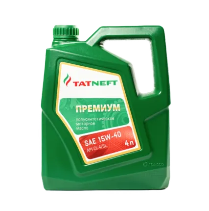 Фото №0 Масло моторное полусинтетическое Татнефть Премиум 15W-40 4 л 15W-40