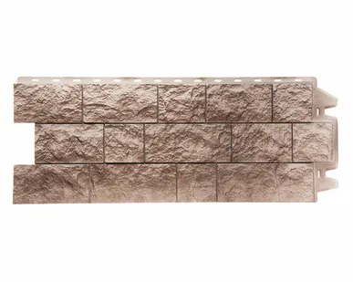 фото Фасадная панель Крупный камень (Fels) Перламутровый