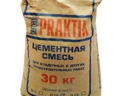фото Кладочная смесь смесь Bergauf Praktik М-100 цементная 30 кг