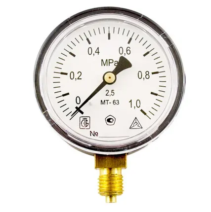 Фото №0 Манометр МТ 63П 1,0МПа (метрическая резьба - М12х1.5)