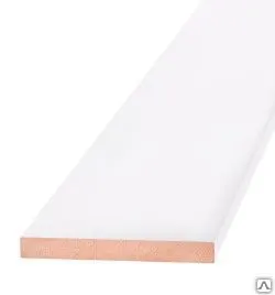 фото ОЛОВИ Наличник 58х10х2200мм Белый гладкий крашенный