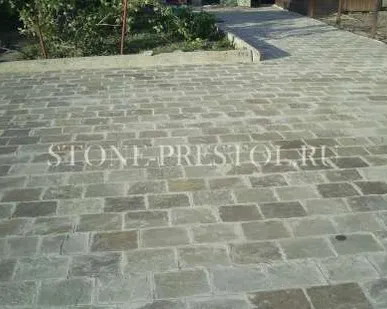 фото Златолит-брусчатка-галтованная, серебро