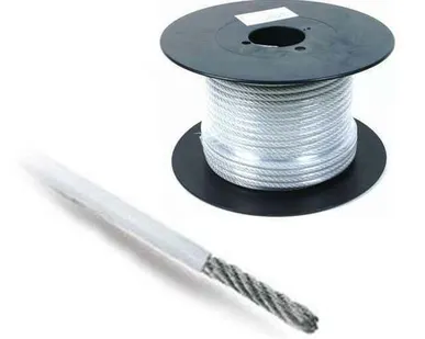 фото Трос стальной в ПВХ изоляции 3/4мм (РФ)