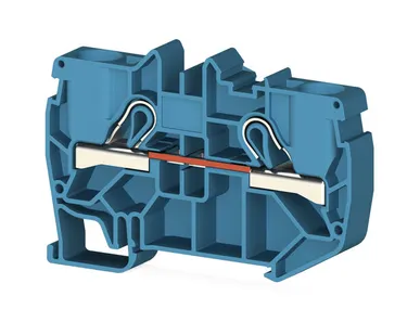 фото Klemsan Клеммник пружинный быстрозажимной (Push in), 10 мм.кв. (синий); PYK10