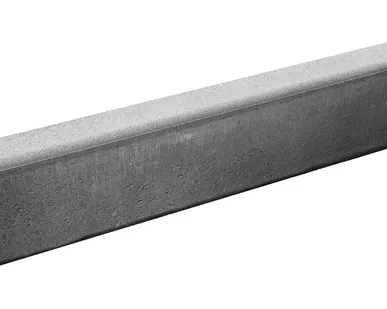 фото Бордюр тротуарный Берит Серый 1000х80х200 на сером цементе