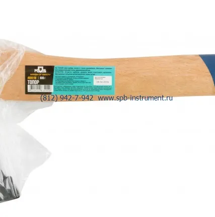 Фото №2 Топор кованая инструментальная сталь, деревянная ручка MOS 46001М