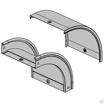 Фото №0 Угол для лотка верт. внеш. 90град. CD90 100х50 ДКС.