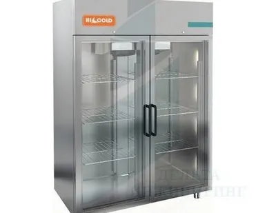 фото Шкаф морозильный со стеклянными дверьми HICOLD A140/2BEV