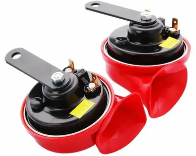 фото Звуковой сигнал Hella 12V TC16 (72W, 400/500 Hz,105-118dB) TE16 рожок красный 3FH 012 010-851