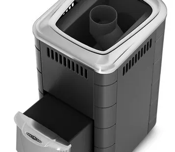 фото Печь для бани ТМФ Тунгуска 2017 Inox нер. дверца антрацит