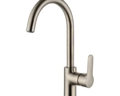 фото Смеситель для мойки Iddis Cuba с подключением к фильтру, сатин