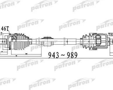 фото PDS0512 Полуось