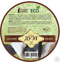 фото Камни для бани ЭкоМикс "Дуэт" (кварц колотый и долерит) (20 кг.)