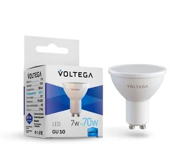 фото Светодиодная лампа Voltega SIMPLE Софит 7W 580Lm 4000K GU10 7057