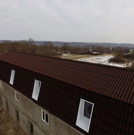 Фото №2 Ондулин Черепица Коричневый 0,96*1,95 м