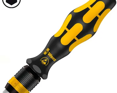 фото Ручной держатель ESD 1/4" для насадок, немагнитная версия WERA 813 R 051273