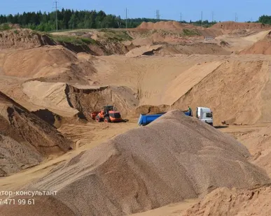 фото Песчано-гравийная смесь