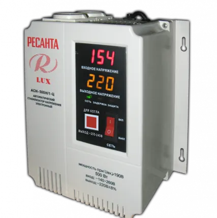 Фото №0 Стабилизатор Ресанта АСН-500Н/1-Ц LUX