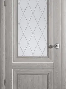 фото Межкомнатные двери ALBERO "Прадо" Платина (ДО) Мателюкс Гранд