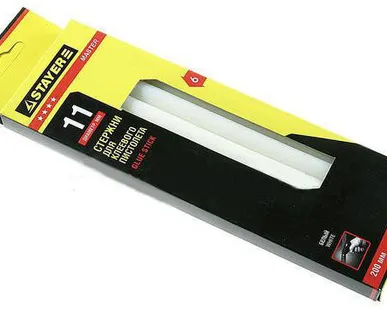 фото Стержни клеевые по стеклу и пластику 11х200 мм STAYER (2-06821-T-S40)