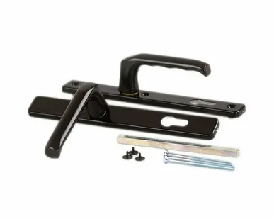 фото Гарнитур нажимной HOPPE London со сплошной накладкой (30 мм ширина профиля 67-72 мм), коричневый