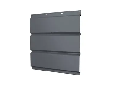 фото Софит металлический без перфорации 0,45 PE с пленкой RAL 9006 бело-алюминиевый