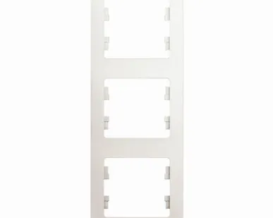 фото Рамка 3-м Glossa верт. перламутр SchE GSL000607