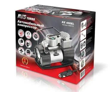 фото Автомобильный компрессор AVS KE400EL 40 л/мин 10 атм