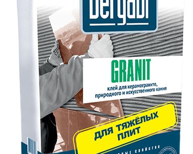 фото Клей для керамогранита и камня Bergauf Granit 25 кг