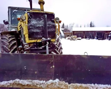 фото Отвал бульдозерный ОП-3,0Г передний с гидравлическим поворотом для тракторов Т-150