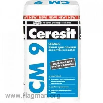 Фото №0 Клей для плитки Церезит CM-9/25 кг