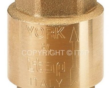 фото Клапан обратный Ду15*1/2", муфтовый, латунный