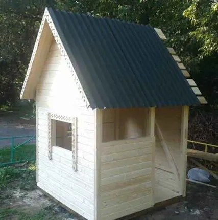 Фото №0 Детский домик(сосна.лиственница)