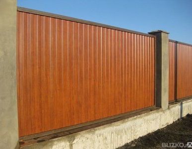 фото Заборы из профнастила (сварочные работы)
