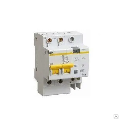 Фото №0 Дифференциальный автомат АД12 2Р 16А 30мА ИЭК