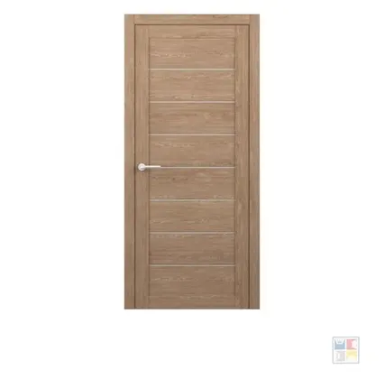 Фото №0 Полотно со стеклом Сеул дуб натуральный эко-шпон / ДО 800