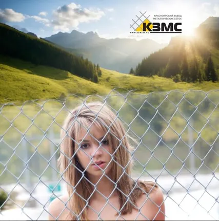 Фото №0 Оцинкованная сетка рабица Ø 1,6х(35х35) 1,5х10 ГОСТ 5336