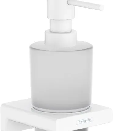 Фото №0 Дозатор для жидкого мыла Hansgrohe AddStoris белый матовый 41745700