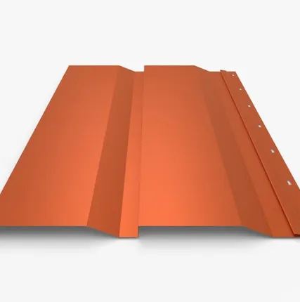 Фото №0 Сайдинг Металлический сайдинг «Корабельная доска» Premium, 0.5 мм RAL 2004, Оранжевый