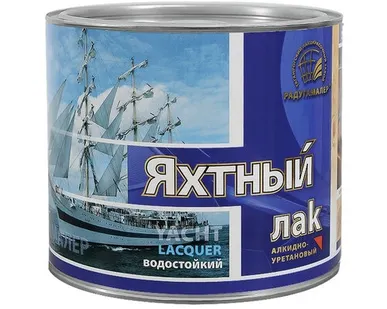 фото Лак яхтный РадугаMaler 1.9 л. бесцветный матовый алкидно-уретановый