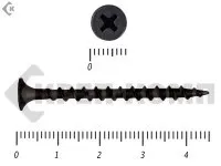 фото Саморез черный по дереву 3,5х45 Средняя фасовка (500шт)