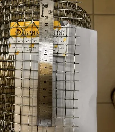 Фото №0 Сетка сварная 12.5х12.5х1,2 (1х15) оц. П.М.