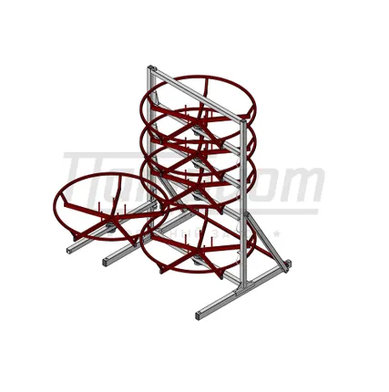 Фото №1 Стеллаж для рукавов высокого давления с разборной рамой СБРВД 5-1Р