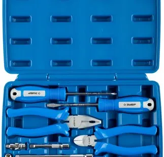 фото Набор инструментов ЗУБР 27671-H33, 33 предм., синий
