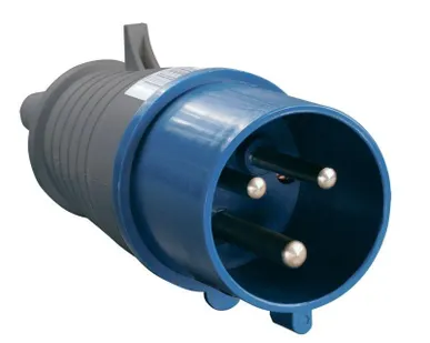 фото Вилка эл. каб. 32А 2P+PE 220В IP44 ССИ-023 ИЭК PSR01-032-3